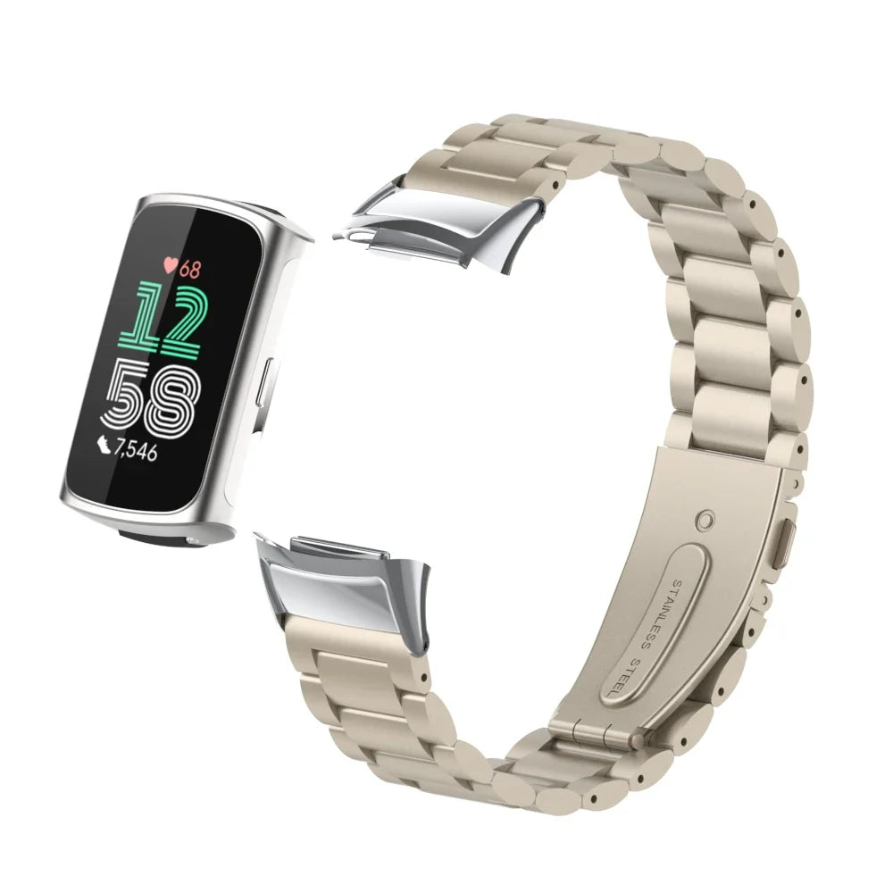 Stainless Steel Strap for Fitbit Charge 6 5 - Metal Band