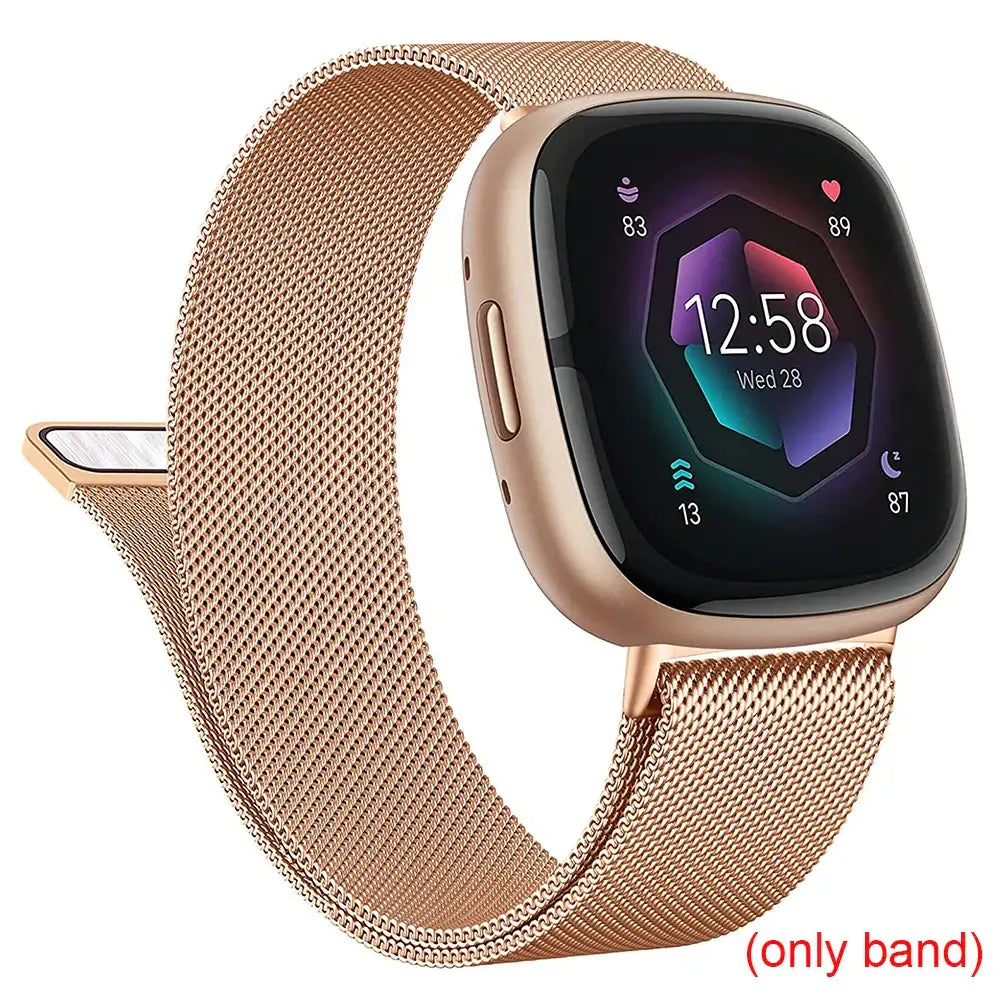 Fitbit Versa & Sense Magnetic Steel Band - Elegant Design