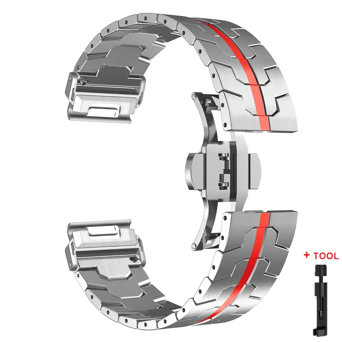 Garmin QuickFit Stainless Steel Strap - Elegant and Durable