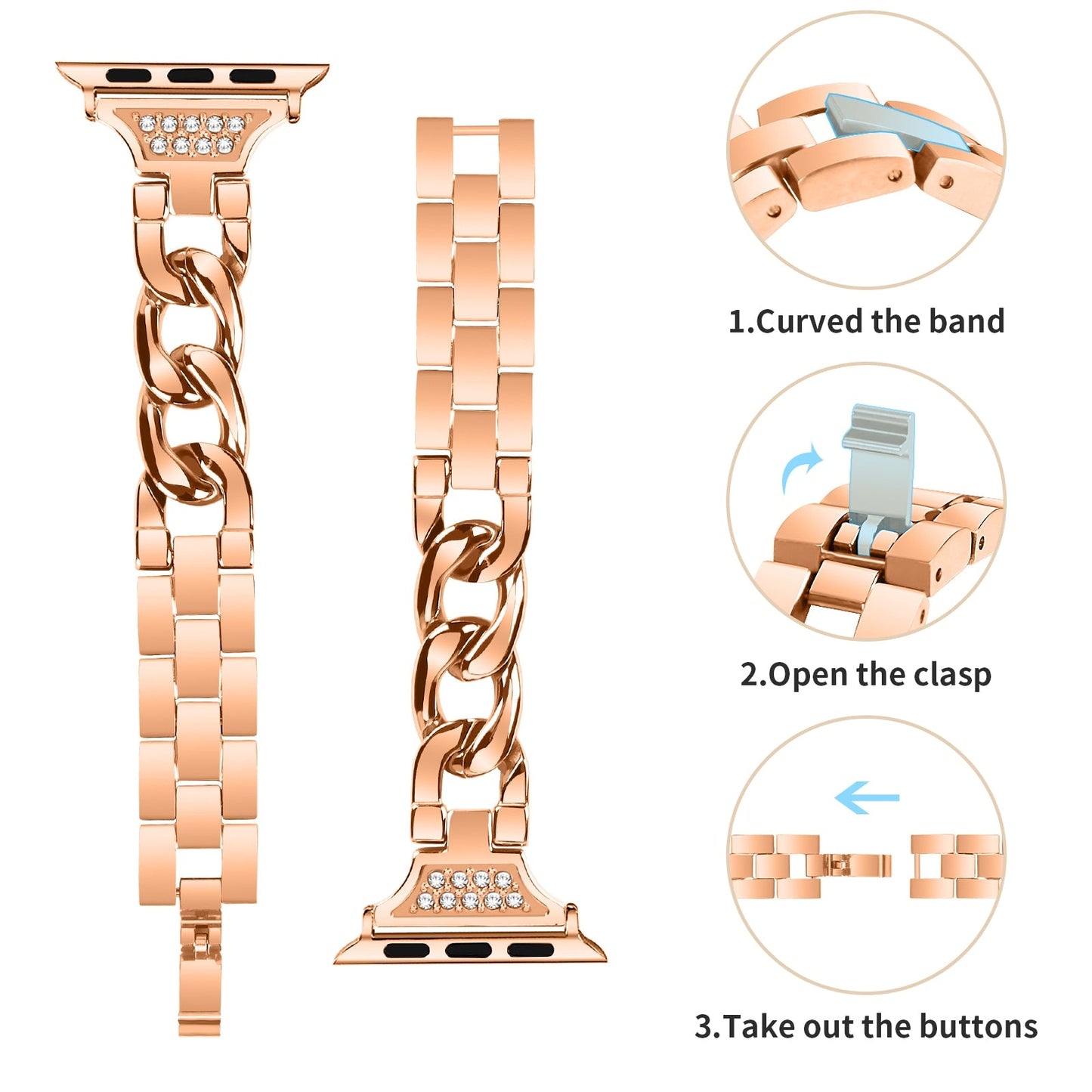 Apple Watch Diamond Strap/Brecelet Series 11/10/9/8/7/6/5/4/ SE / Ultra 1/2/3