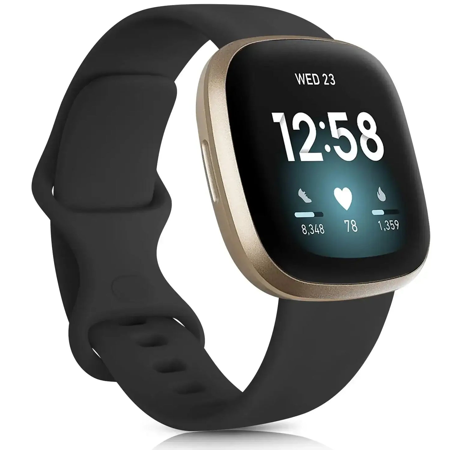 Fitbit Versa & Sense Silicone Bands - Lightweight Minimalist Design