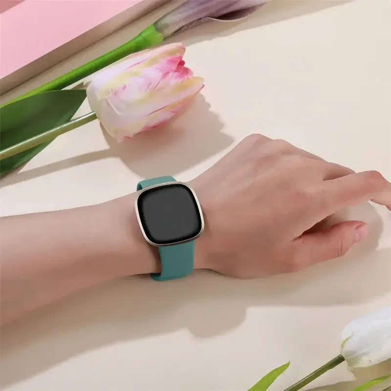 Fitbit Versa & Sense Silicone Band - Durable Stylish Straps