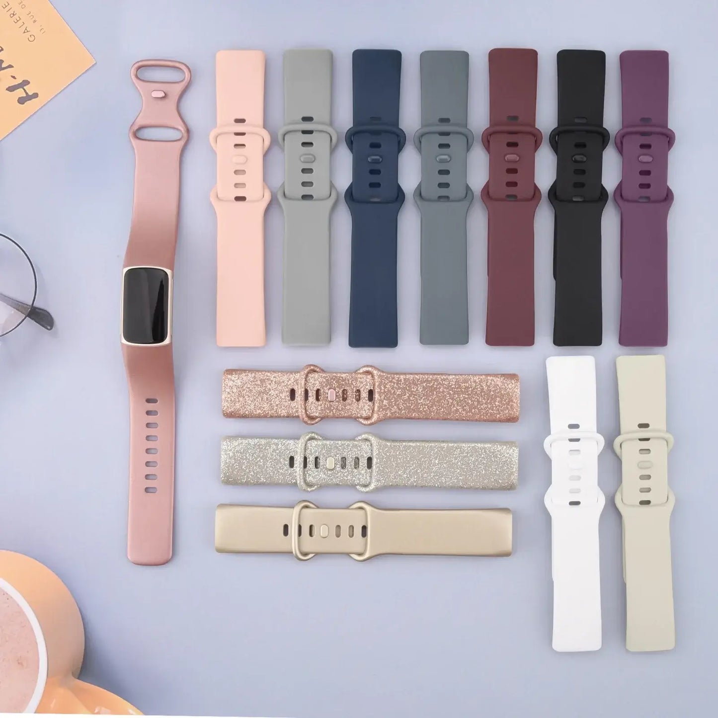 Fitbit Charge 5 6 Silicone Band - Comfortable Stylish Design