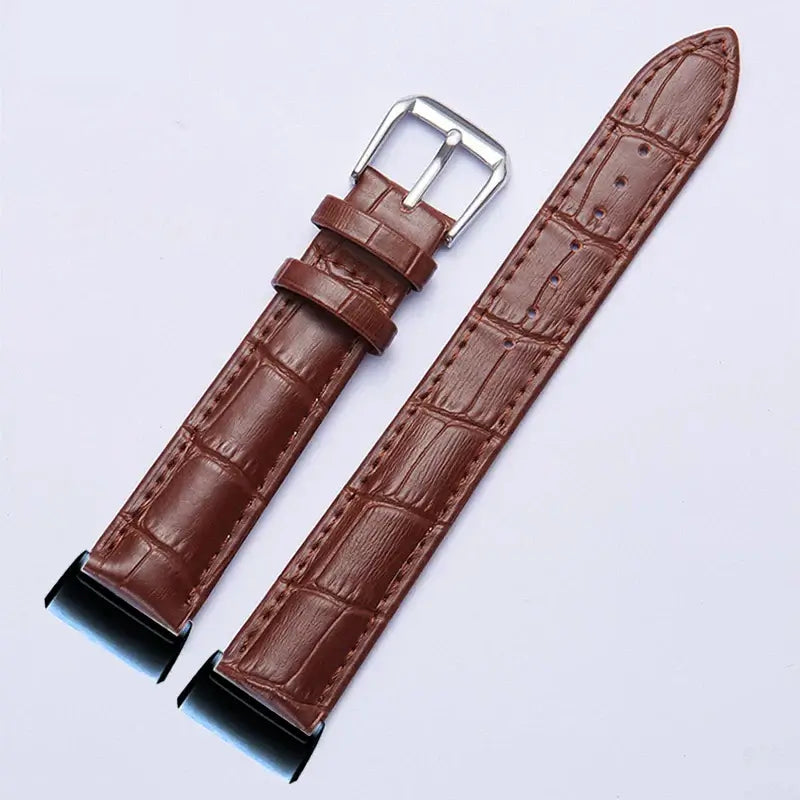 Fitbit Charge 6 5 4 3 Leather Band - Premium Classic Style