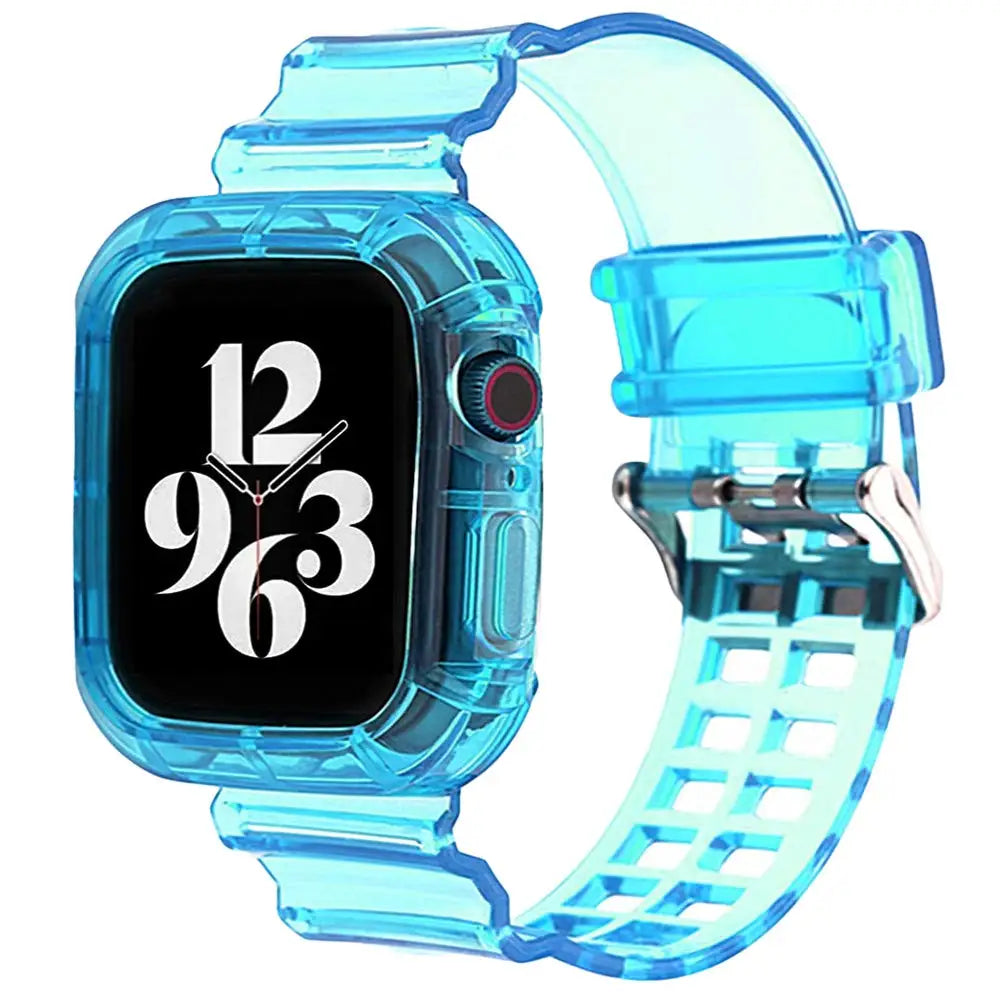 Apple Watch Soft Silicone Strap - Transparent Comfortable Fit