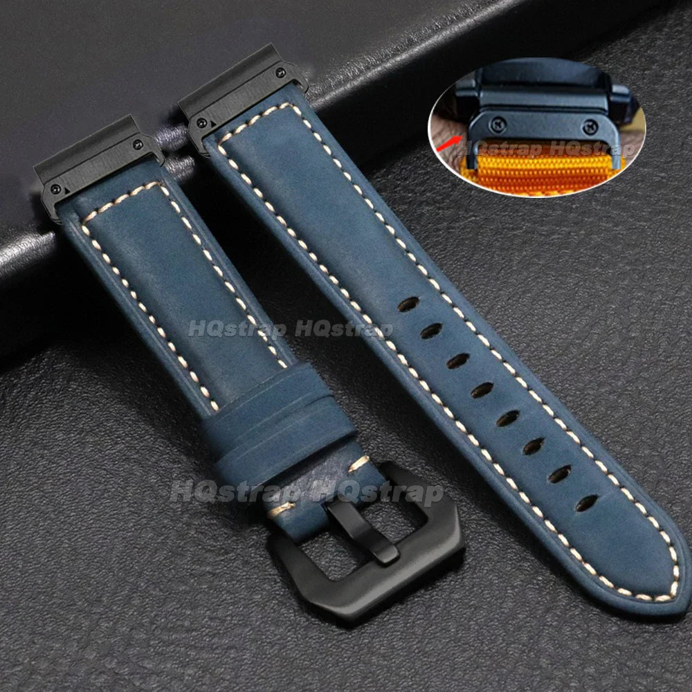 Garmin Vintage Leather Strap - Classic and Comfortable Band