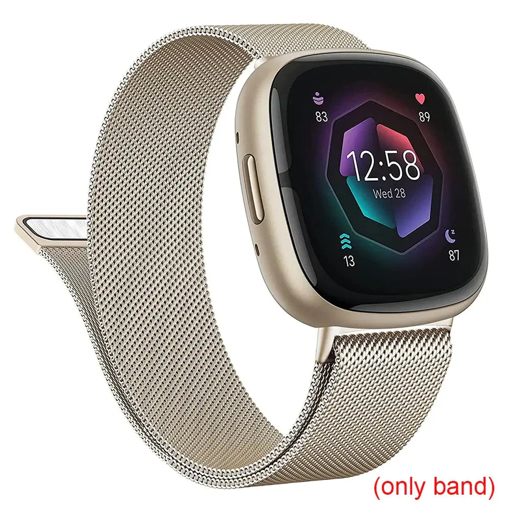 Fitbit Versa & Sense Magnetic Steel Band - Elegant Design