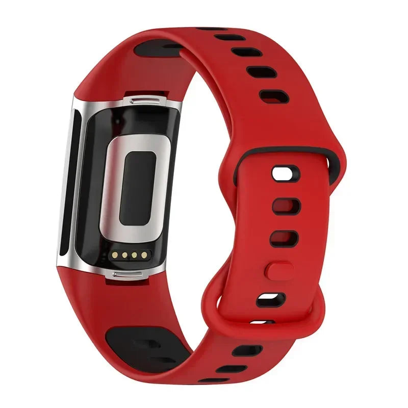 Fitbit Charge 5 6 Soft Silicone Strap - Sports Band