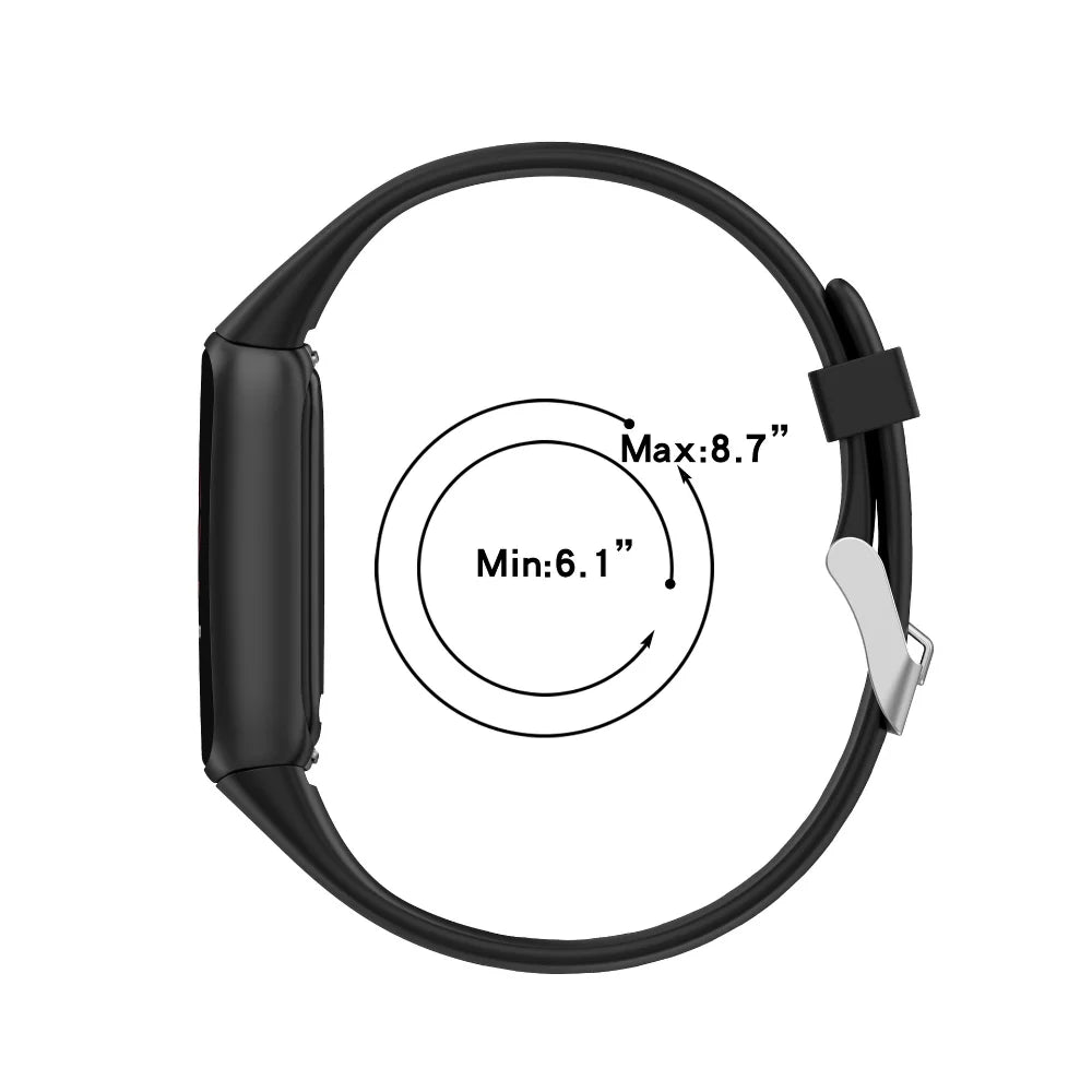 Fitbit Luxe Waterproof Silicone Strap - Soft Comfortable Band
