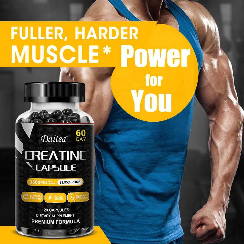 Daitea Muscle Mass Supplement - Capsules / Muscle Growth, Natural Performance and Endurance Desire