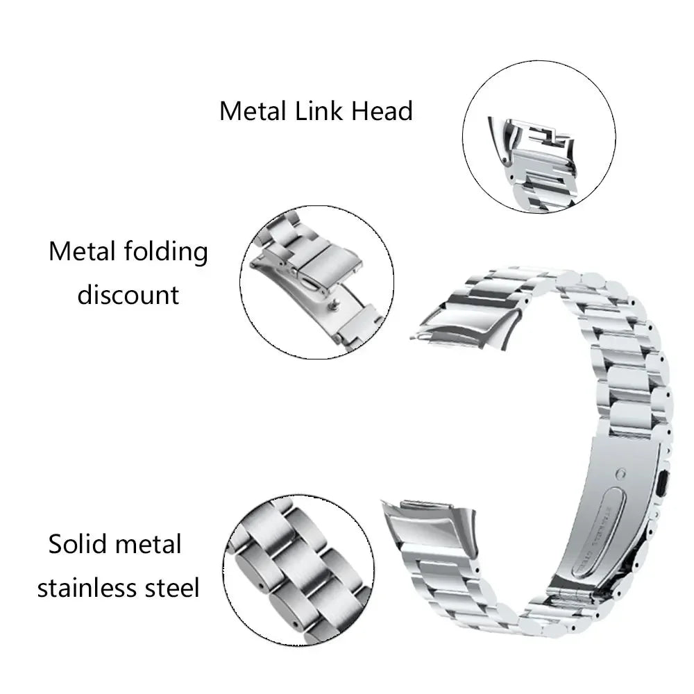 Stainless Steel Strap for Fitbit Charge 6 5 - Metal Band