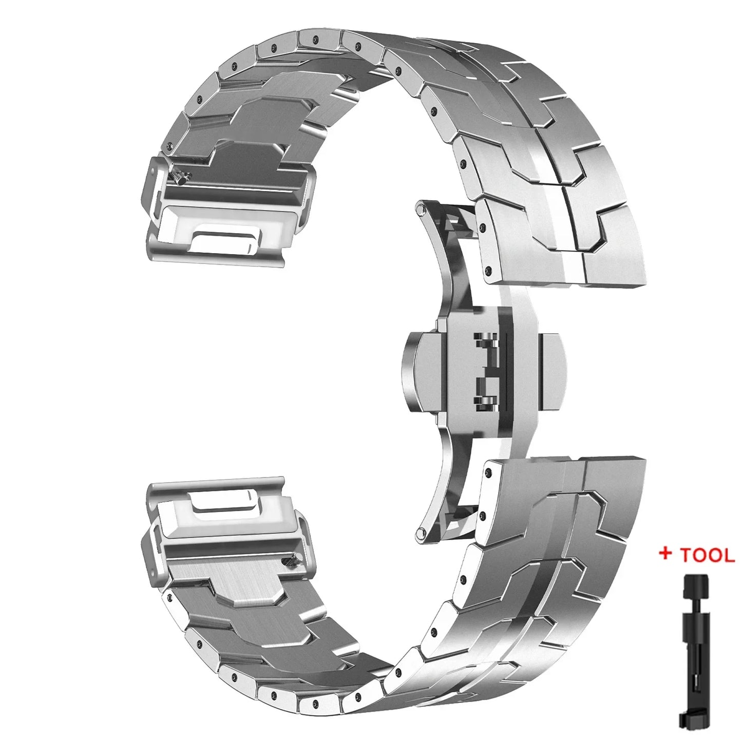 Garmin QuickFit Stainless Steel Strap - Elegant and Durable