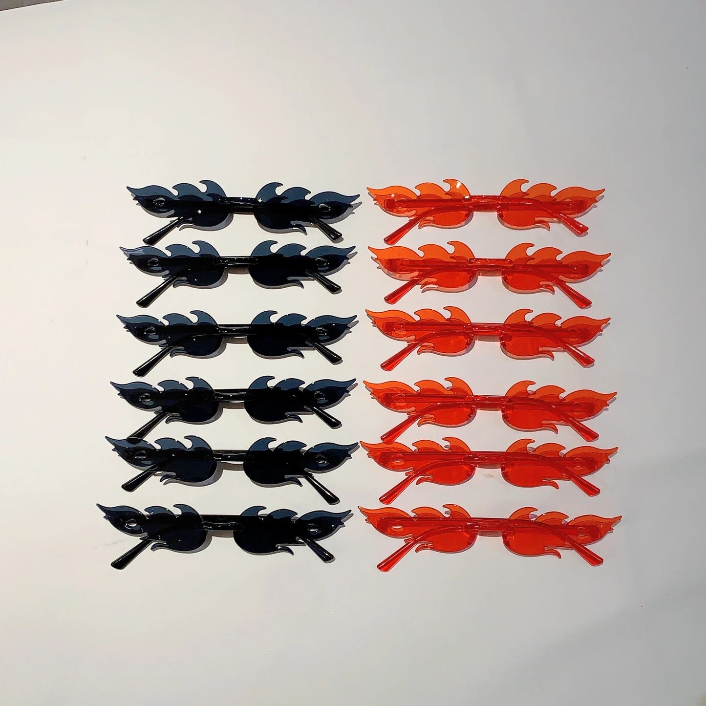 12 PCS Flame Shaped Sunglasses