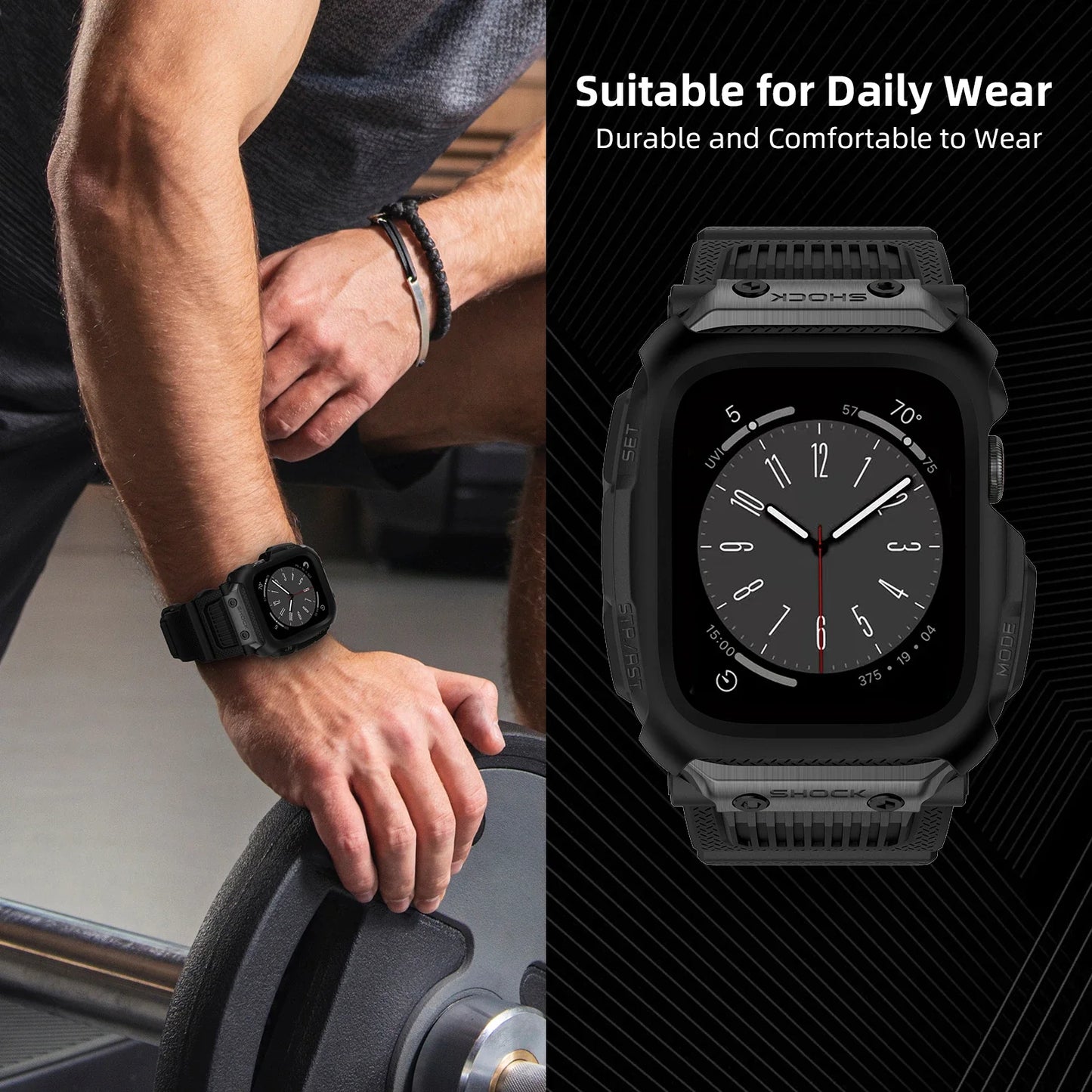 Apple Watch Camouflage Rubber Strap - Waterproof and Durable