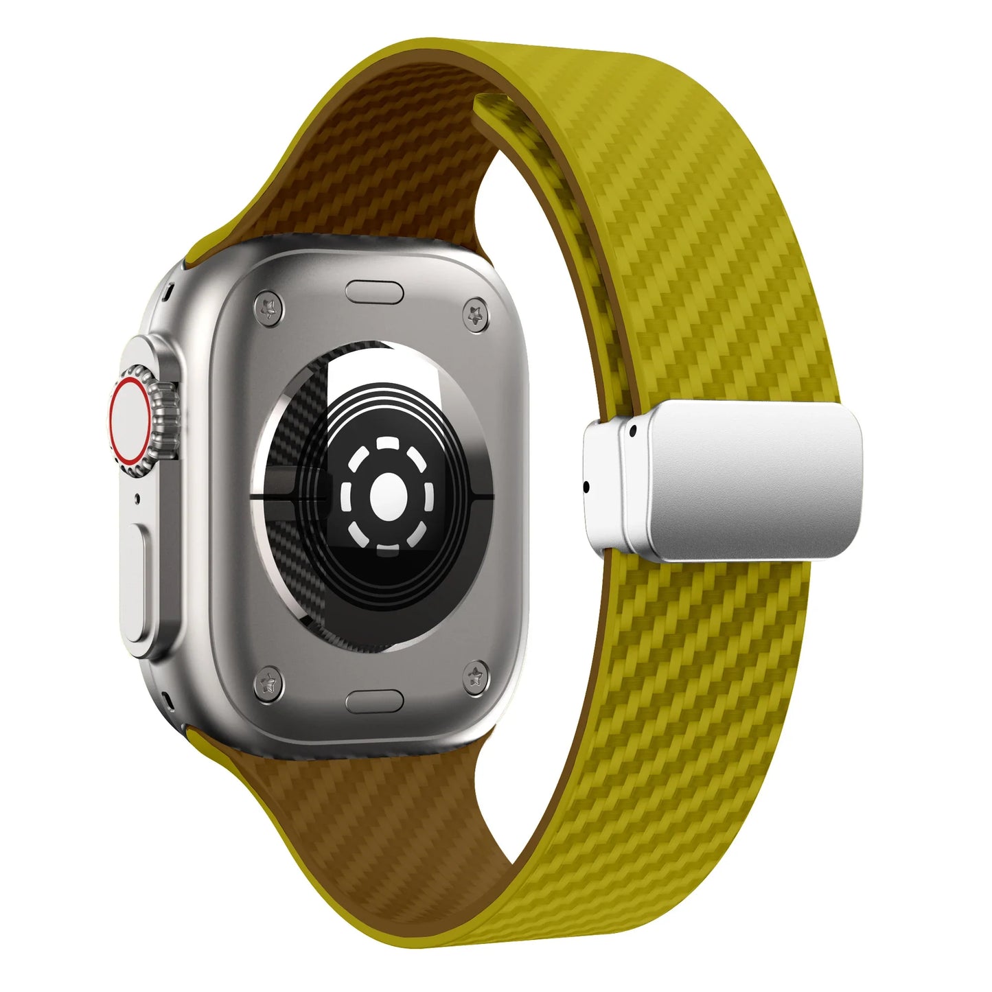 Apple Watch Silicone Strap - Magnetic Buckle, Durable Design