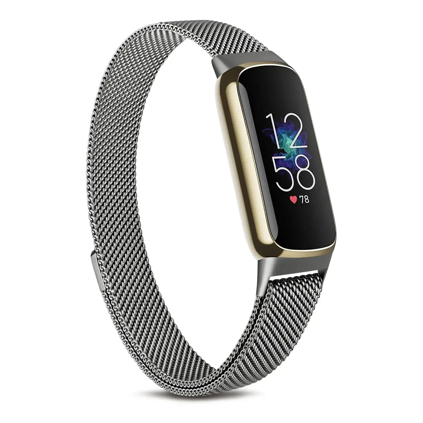 Fitbit Luxe Steel Magnetic Band - Elegant Mesh Design