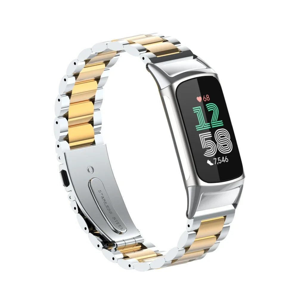 Stainless Steel Strap for Fitbit Charge 6 5 - Metal Band