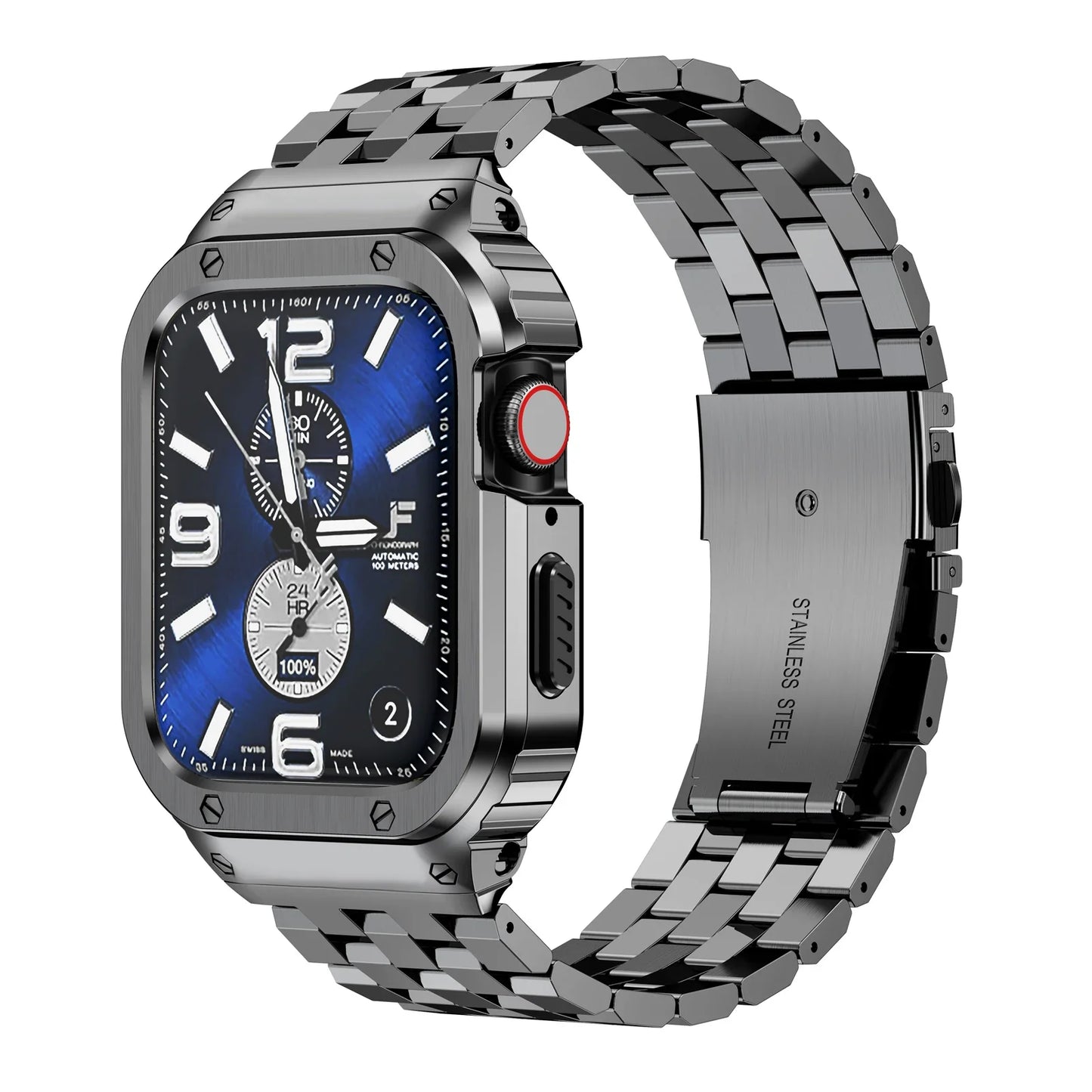 Apple Watch Stainless Steel Strap - Premium Shock Resistant
