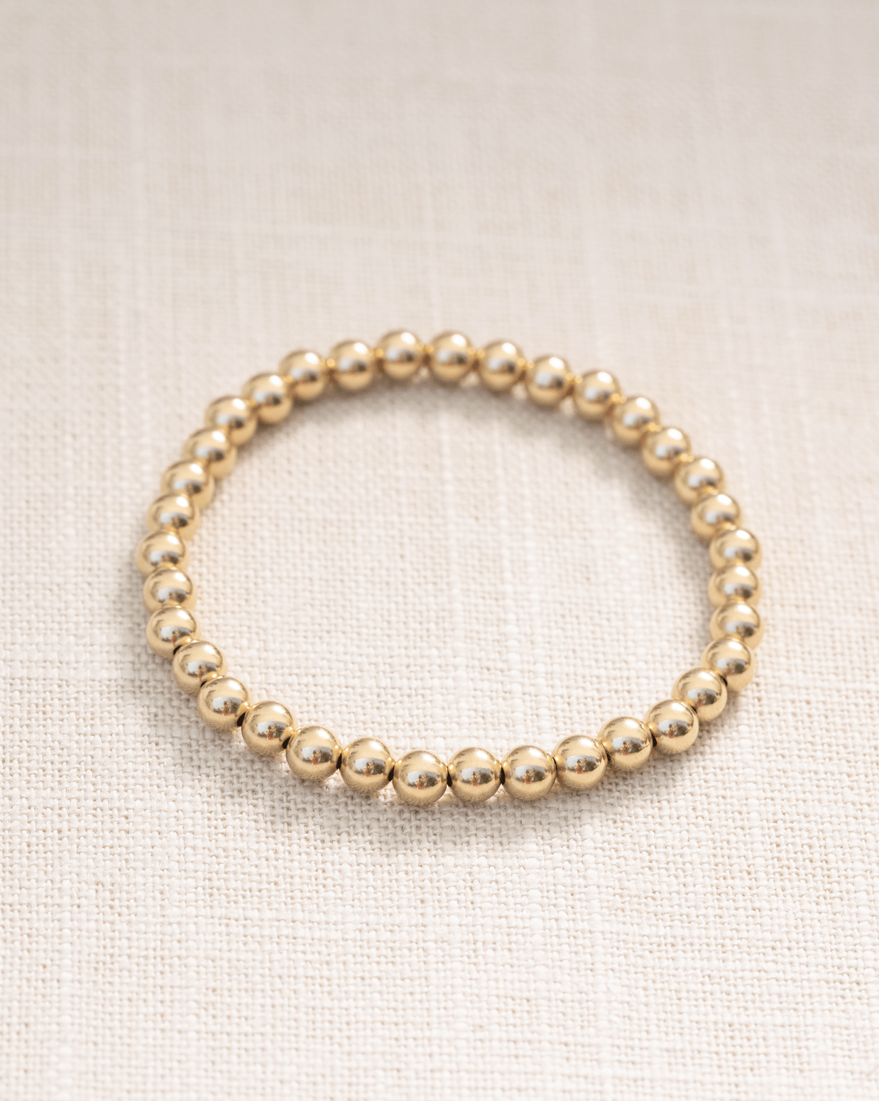 5mm gold ball bracelet