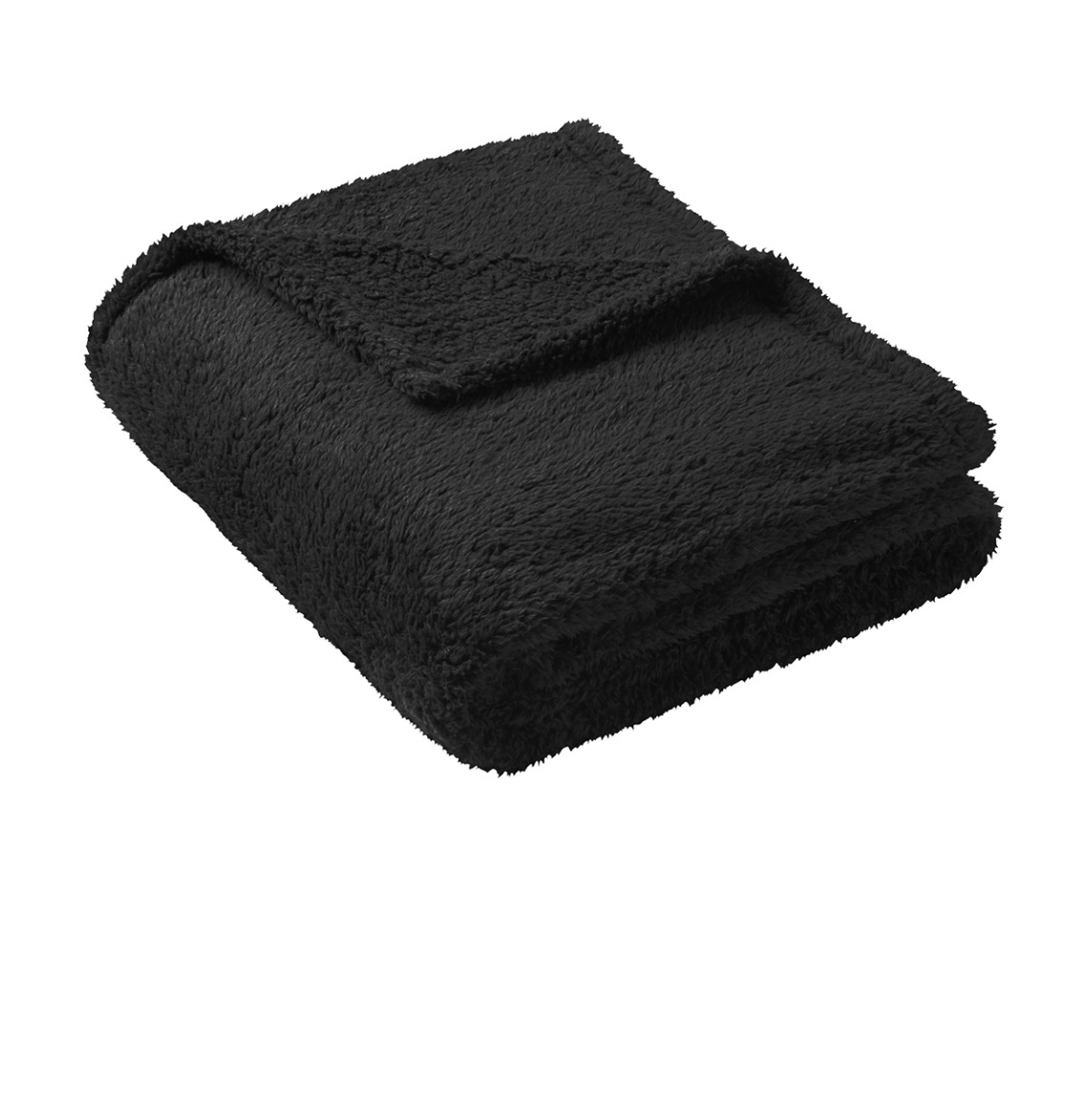 Koloa Sherpa Fleece Blanket- Black