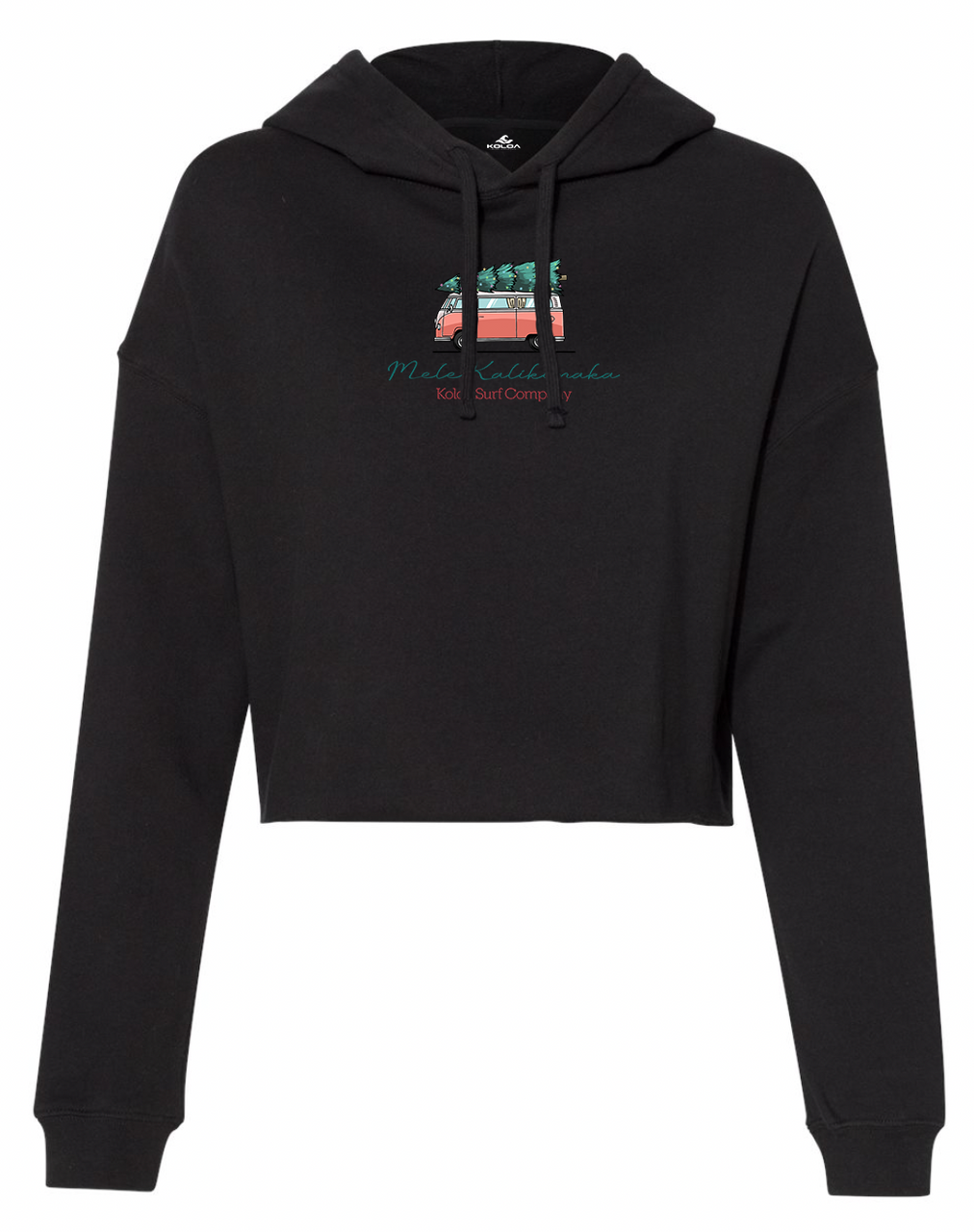 Koloa Christmas Van Cropped Hooded Sweatshirt