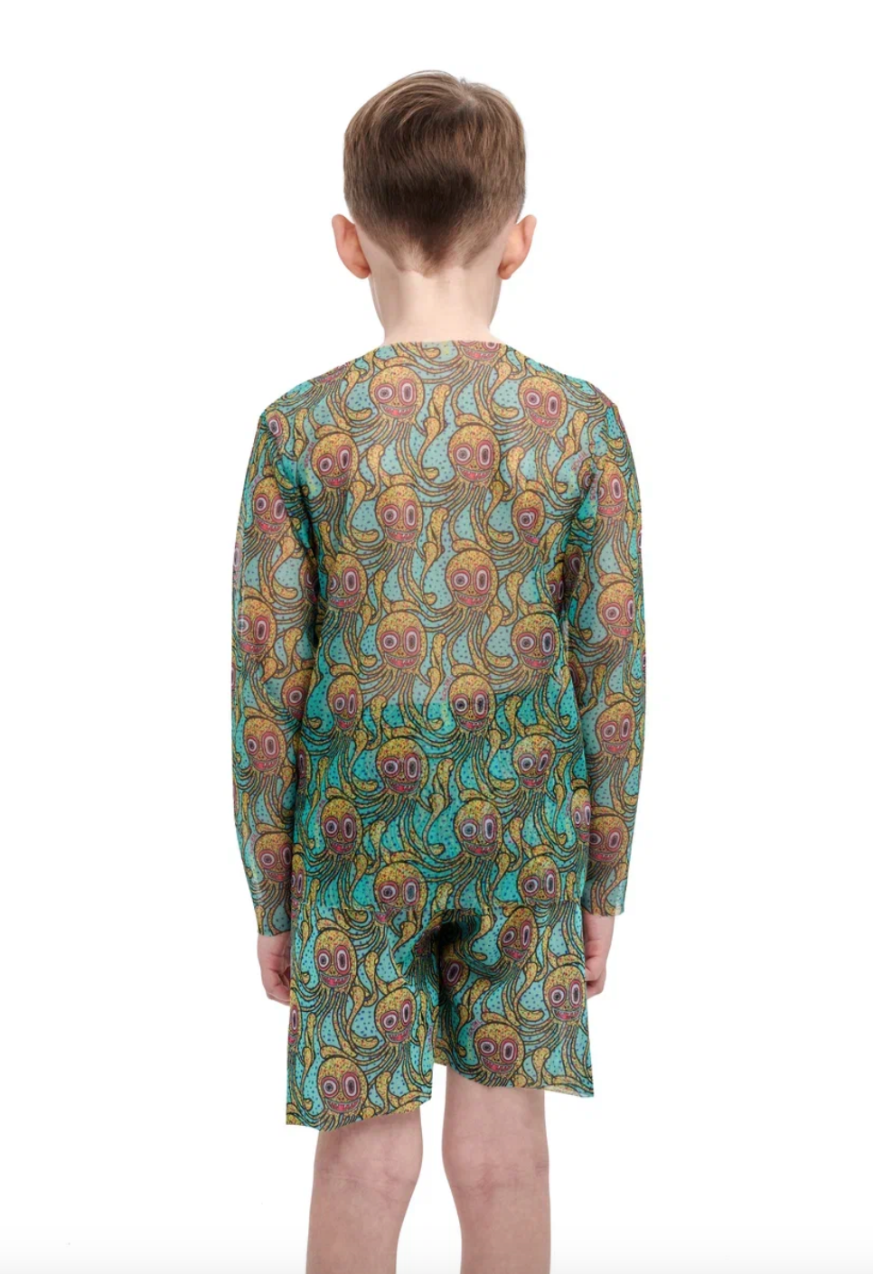 Kid's Smart T-shirt with ot without Hood Octopus