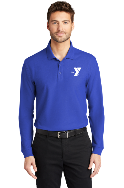Long Sleeve Pique Polo