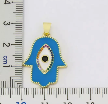 Evil Eye Necklace – Made in Turkey (Red or Blue)