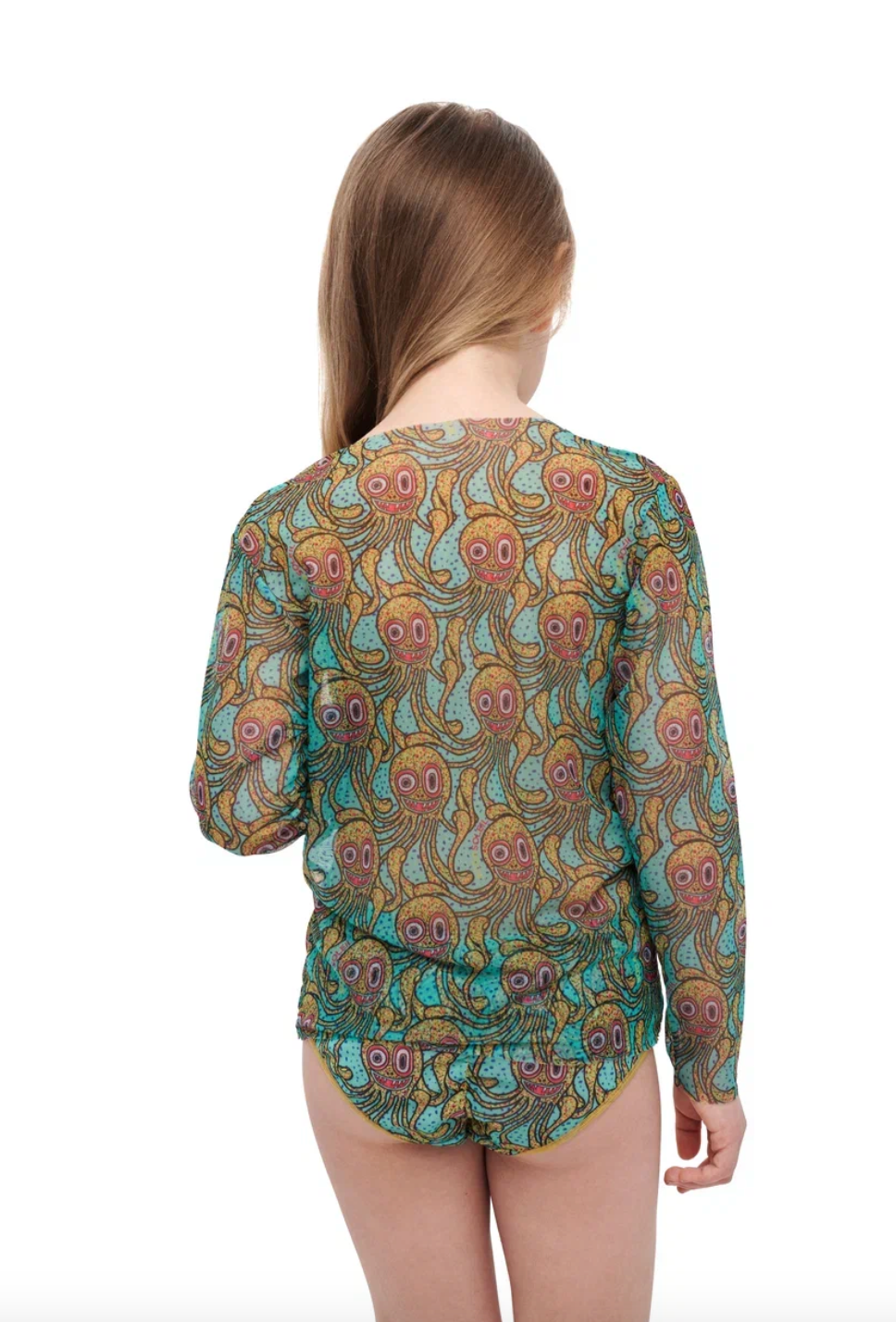 Kid's Smart T-shirt with ot without Hood Octopus