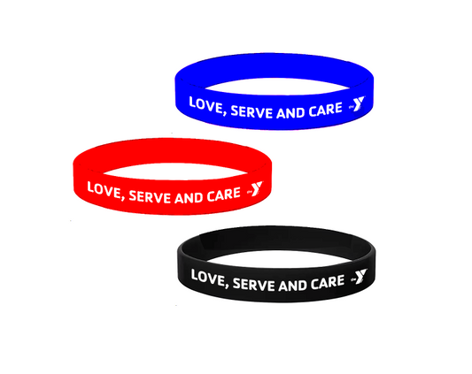 Debossed Color Filled Silicone Wristbands