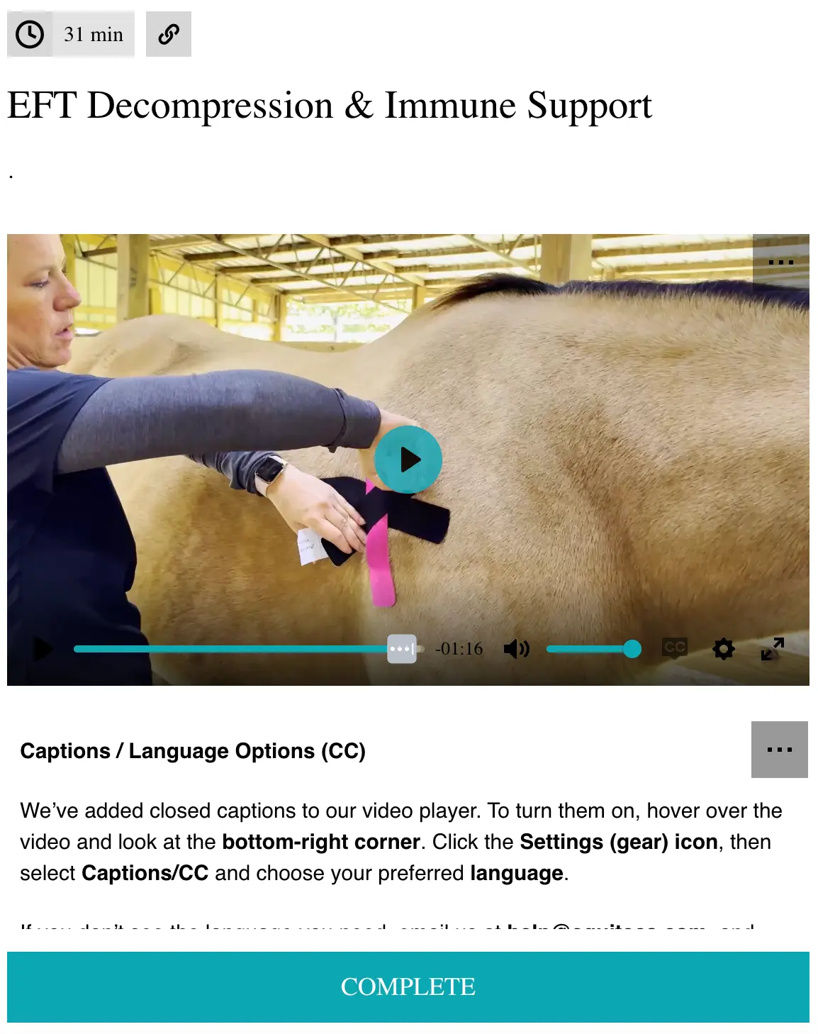 EFT Decompression (Immune Support)