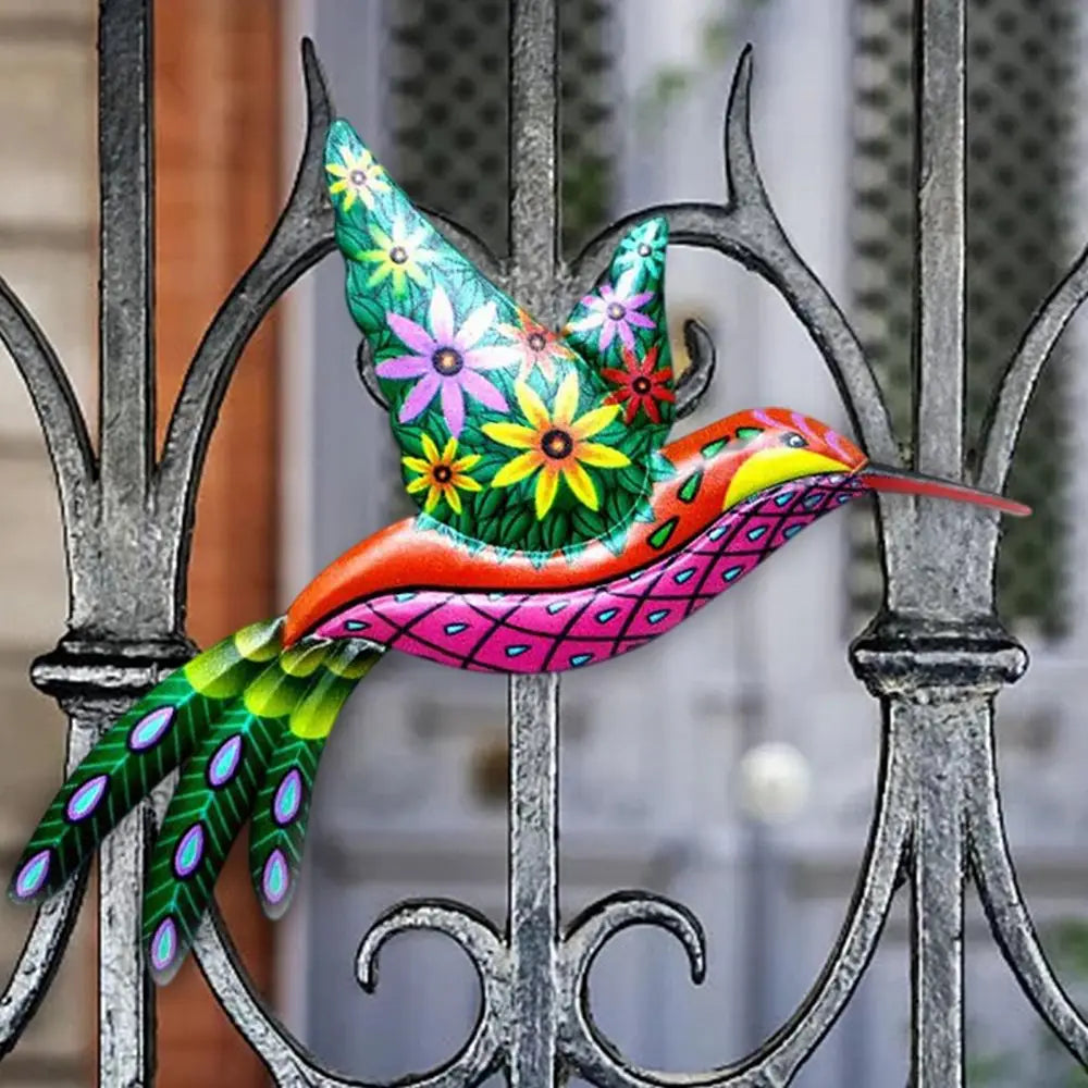 Metal Hummingbird Bird Wall Decor