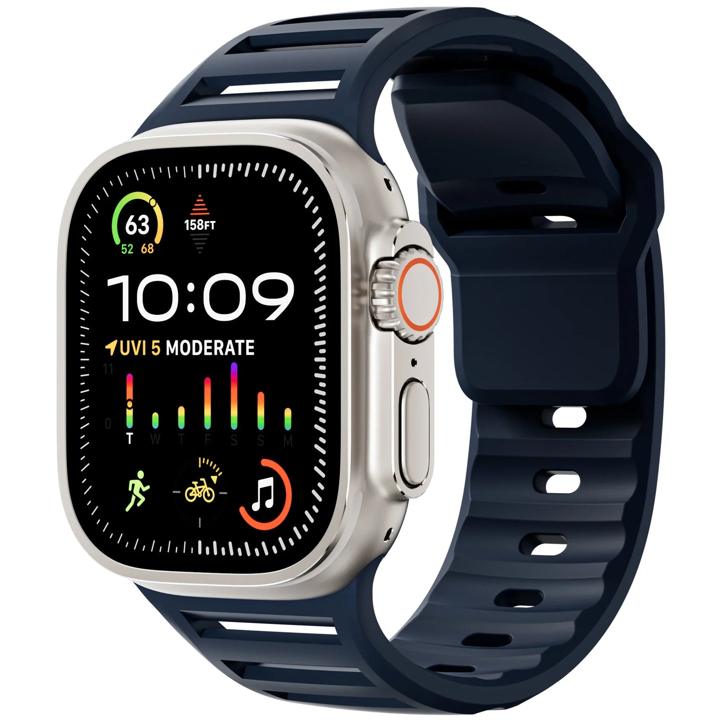 Apple Watch Sport Silicone Strap - Flexible, Waterproof Band