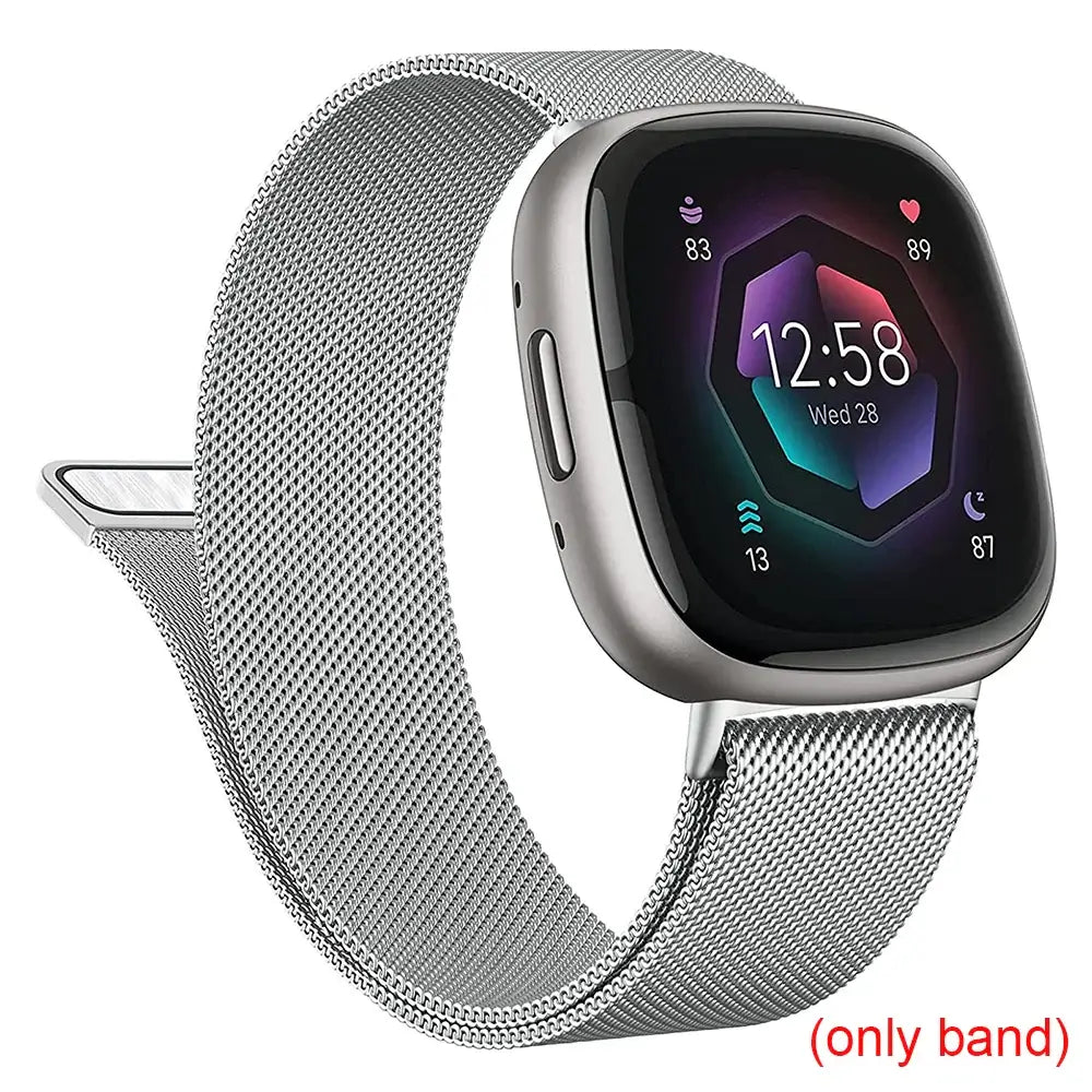 Fitbit Versa & Sense Magnetic Steel Band - Elegant Design