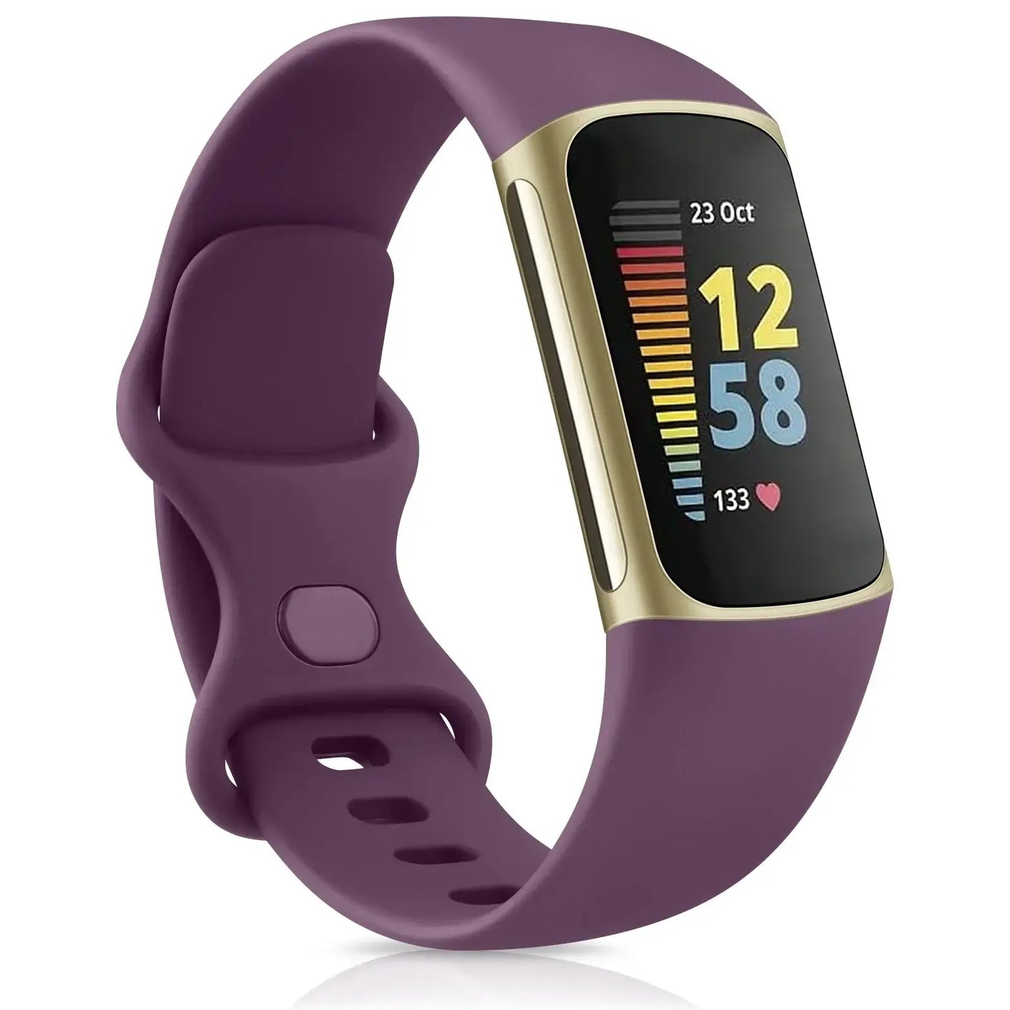 Fitbit Charge 5 6 Silicone Band - Comfortable Stylish Design