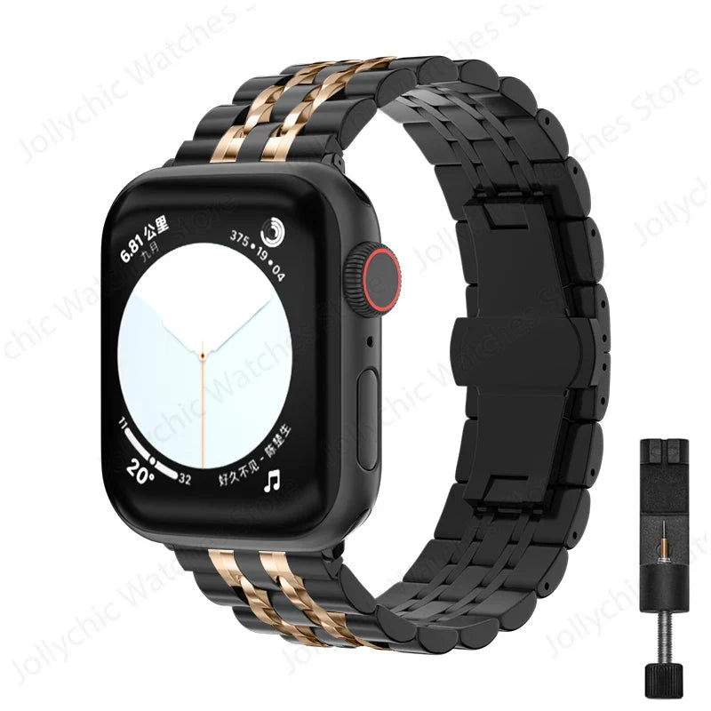 Apple Watch Stainless Steel Band - Elegant, Durable Design