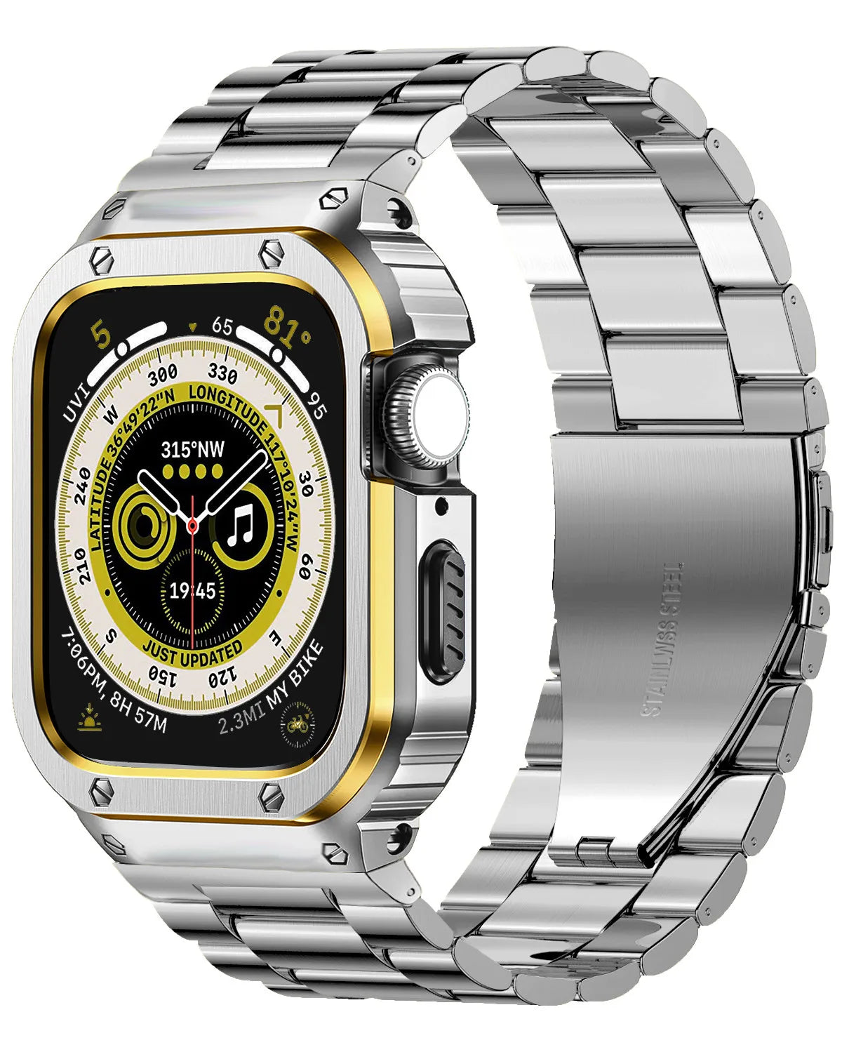 Apple Watch Stainless Steel Strap - Premium Shock Resistant