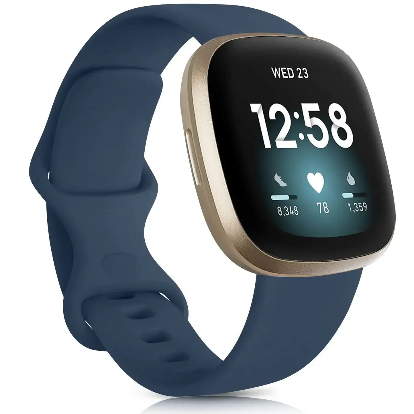 Fitbit Versa & Sense Silicone Bands - Lightweight Minimalist Design