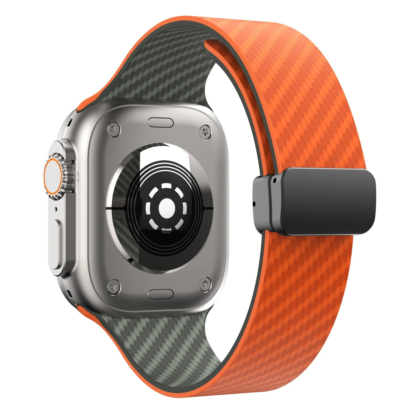 Apple Watch Silicone Strap - Magnetic Buckle, Durable Design