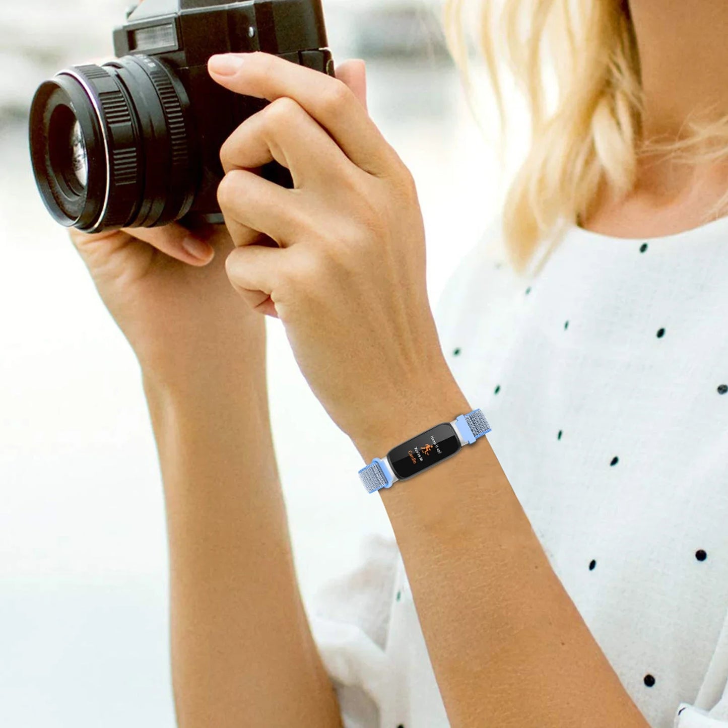 Fitbit Inspire 3 Nylon Strap - Soft Comfortable Replacement