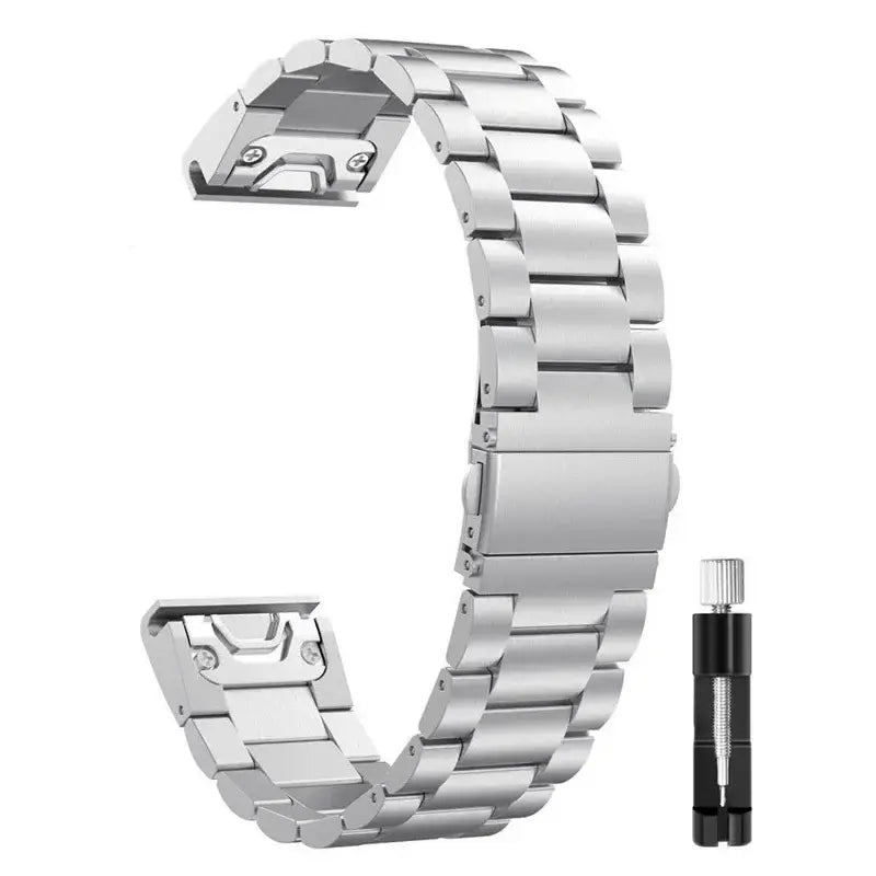 Garmin Stainless Steel Band - Sleek QuickFit Design