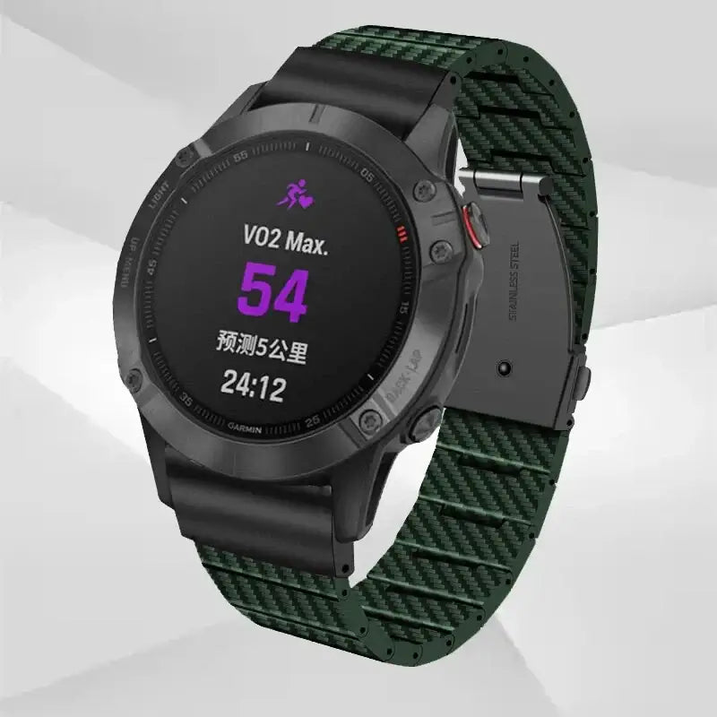 Garmin Carbon Fiber Band - Durable QuickFit Strap