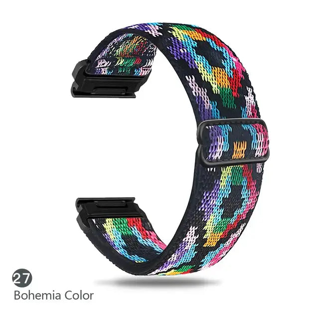 Garmin Elastic Nylon Band - Stylish, Comfortable - QuickFit
