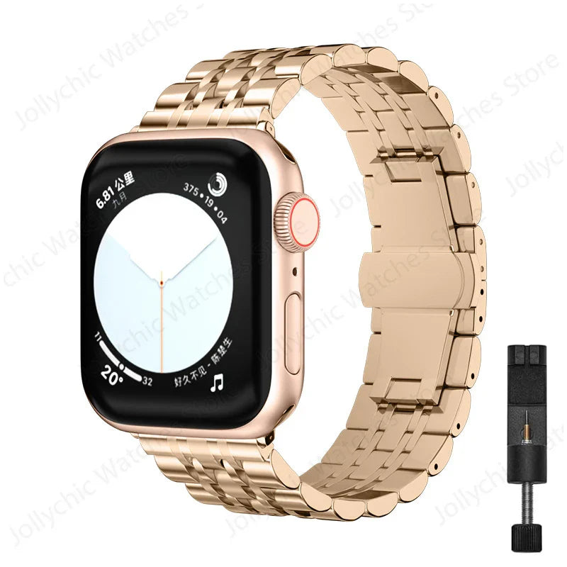 Apple Watch Stainless Steel Band - Elegant, Durable Design