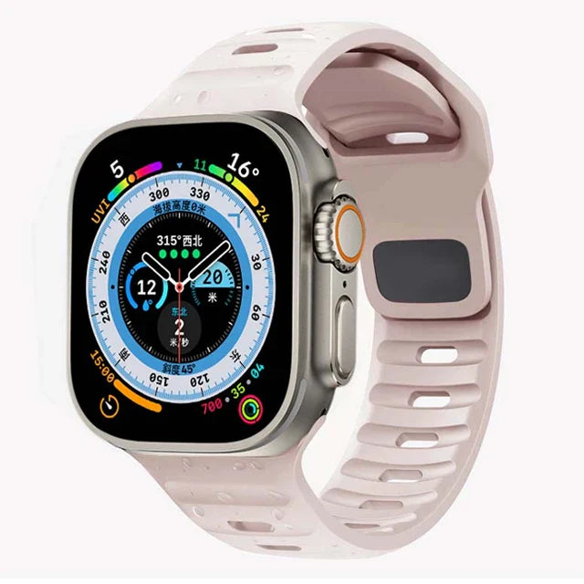 Apple Watch Silicone Strap - Waterproof, Sporty, Flexible