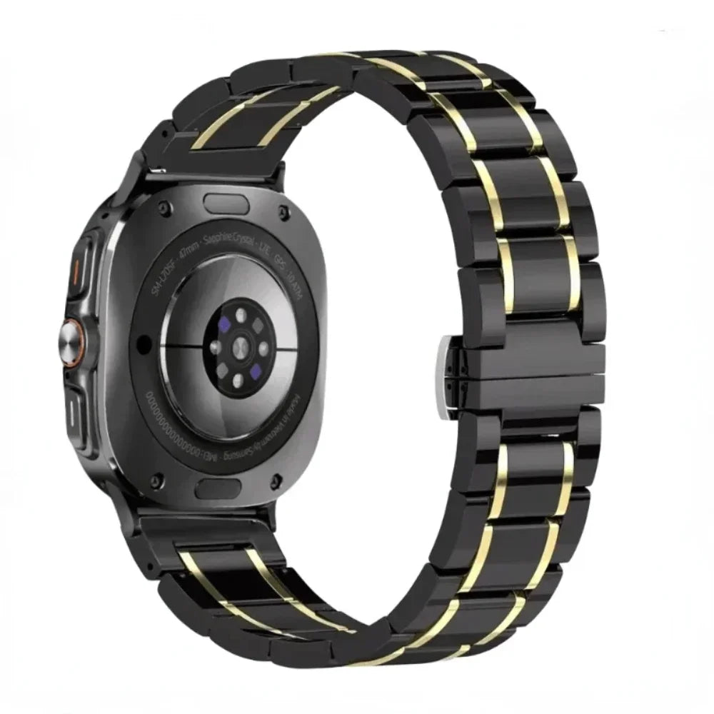Samsung Galaxy Watch8, 9 & Ultra Ceramic Link Bracelet Band