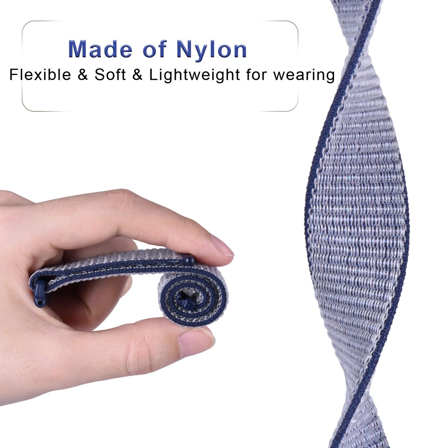Nylon Velcro Fitbit Versa & Sense Bands