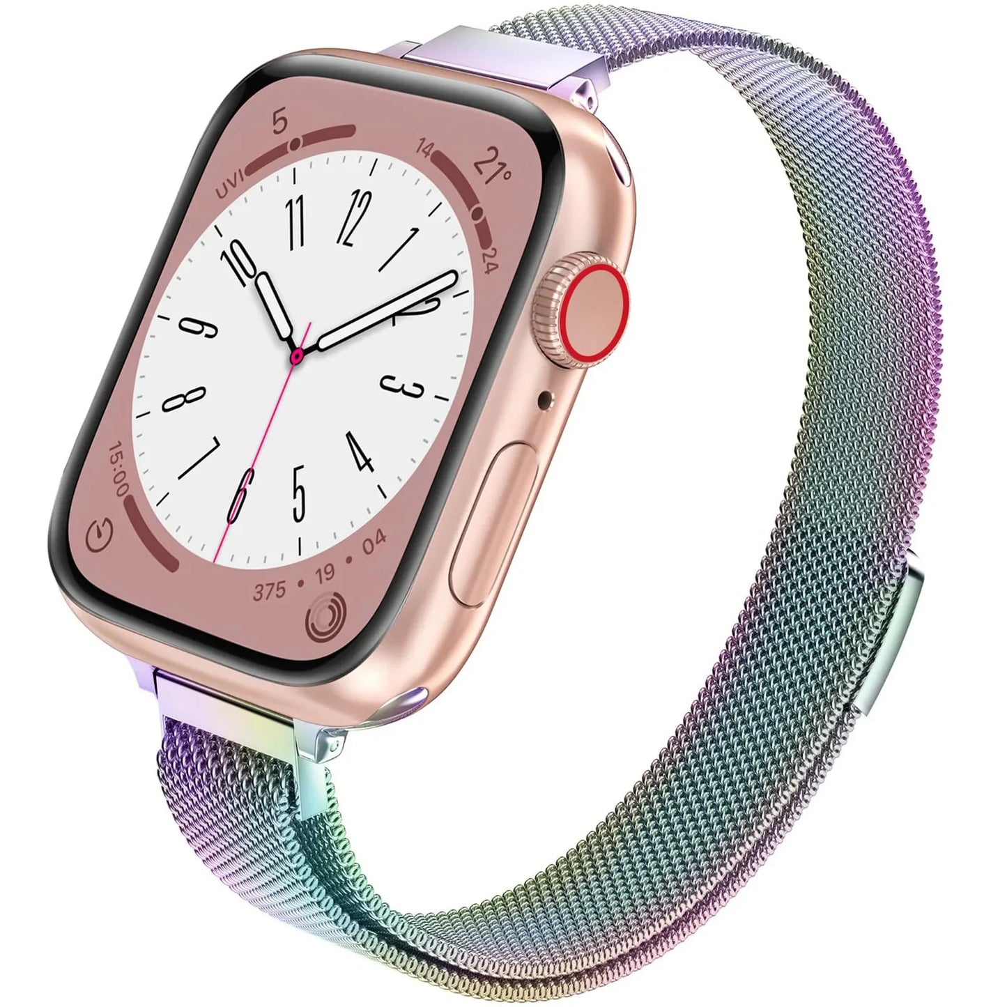 Apple Watch Slim Milanese Loop Band - Stainless Steel Mesh