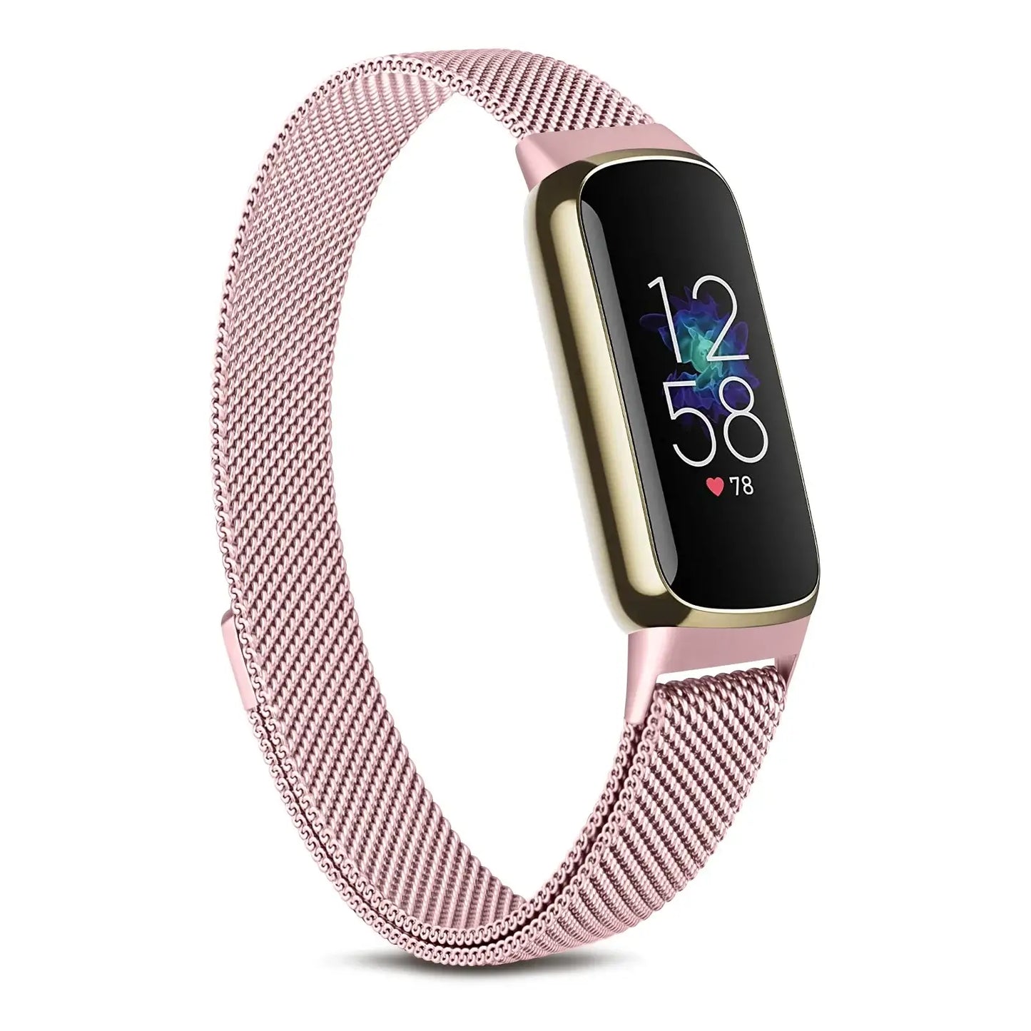Fitbit Luxe Steel Magnetic Band - Elegant Mesh Design
