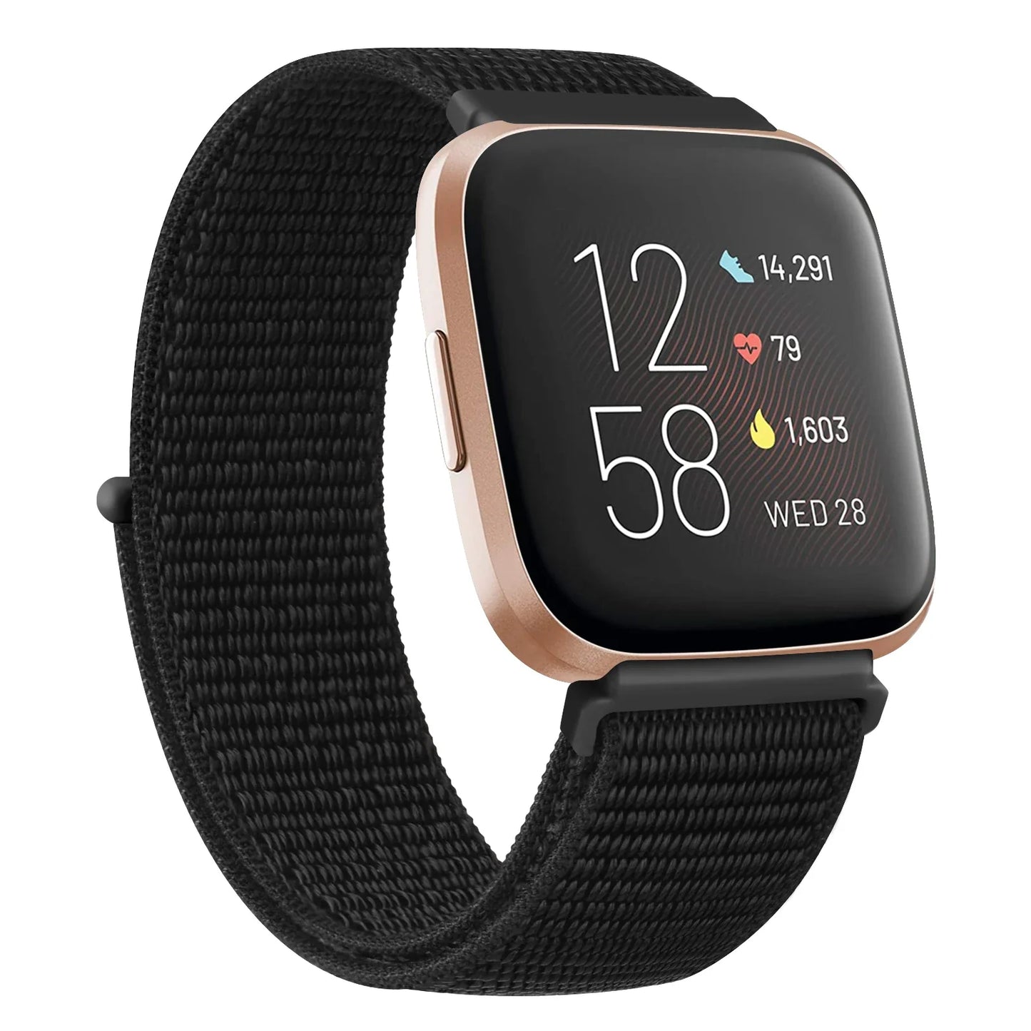 Nylon Velcro Fitbit Versa & Sense Bands